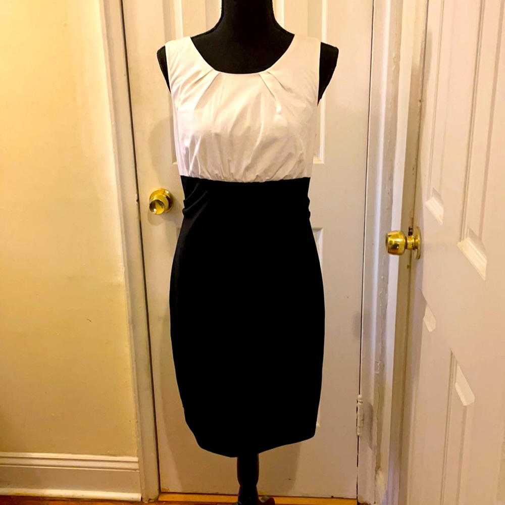 Aqua Sleeveless Zip Back Dress